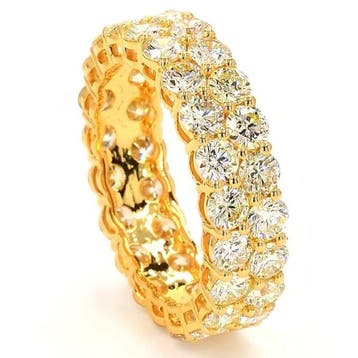 Zonder minimumprijs - Ring - 14 karaat Geel goud - 4.35ct., Nieuw