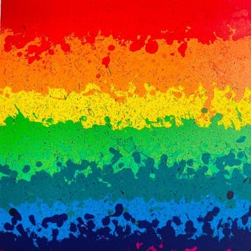 Over the Rainbow 1980 - Zeefdruk -  Ay-O (1931-) - Japan