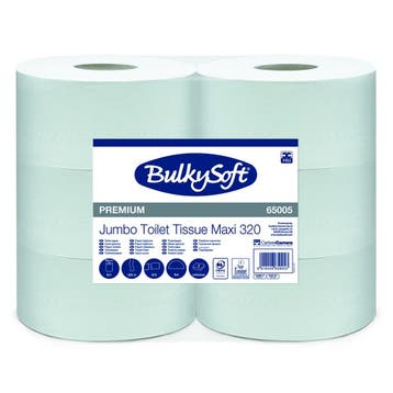 Jumborollen (Maxi) | Cellulose (2-Laags) | Blauw | 320m/Rol, Verzenden