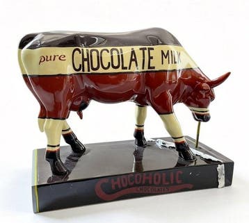 CowParade - CowParade - sculptuur, Chocolate Milk - 18 cm -
