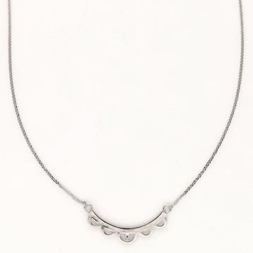 Collier - 14 carats Or blanc Diamant (Naturelle), Nieuw