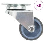 vidaXL 8 st Zwenkwielen dubbel 50 mm, Verzenden