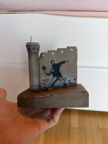 Banksy (1974) - Flower Thrower, Antiek en Kunst, Kunst | Schilderijen | Modern