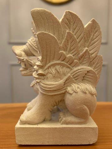 Singa – Scultura Protettiva Balinese in Pietra – Leone