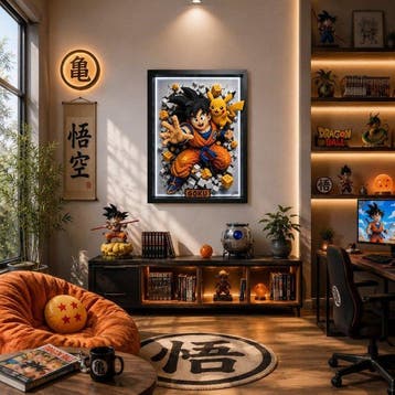 Lego Merchandise - Art - “Goku & Pikachu – Brick Heroes