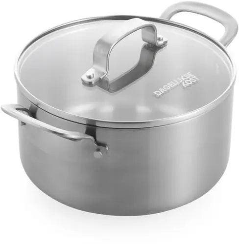 Dagelijkse Kost Proline 3-Ply kookpot met deksel - 20 cm..., Maison & Meubles, Cuisine | Casseroles & Poêles, Envoi