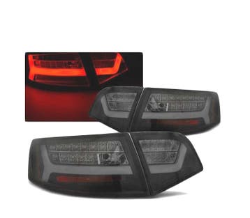 Feux Arrière Pour Audi A6 08-11 Berline Led Noir Fumé + Clig, Verzenden
