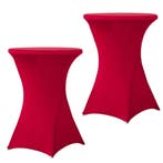 Set Van 2 Stuks! Candyrood 80 CM Alora Tafelrok Voor, Nieuw, Alora