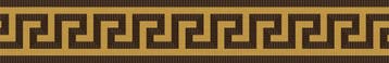 VERSACE Greca Moka/Oro 9.8x60 DECORTEGEL / Vloertegel en, Ophalen of Verzenden
