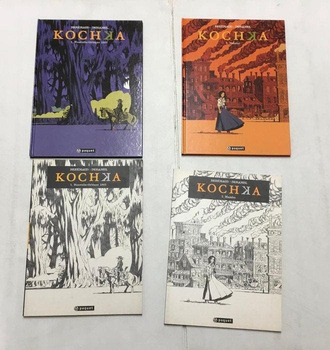 Kochka T1 + T2 + 2x dédicace + 2x ex-libris - 4x C - EO/TL -, Boeken, Stripverhalen