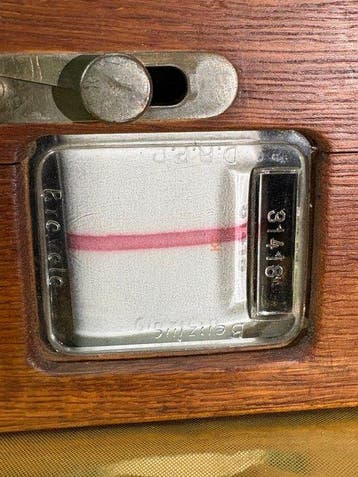 Klok - Benzing - - Eik - 1950-1955 - Horloge voor