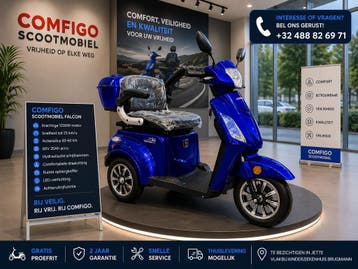 Snel &amp; comfortabel Scootmobiel met lithium accu nieuwe, Diversen, Overige merken, Verzenden, Nieuw, 16 km/u of meer