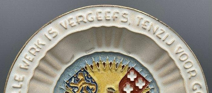 De Porceleyne Fles - Bord - Aardewerk - Cloisonné bord, Antiquités & Art, Antiquités | Verre & Cristal