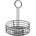 Menage | Metaal | Zwart | Rond | Ø165x215(h)mm HENDI, Verzenden, Nieuw in verpakking