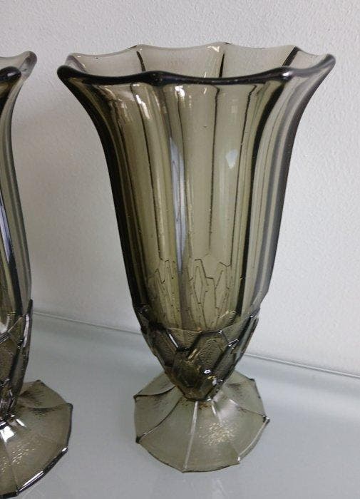Vaas - Persglas - Art Deco, Antiek en Kunst, Curiosa en Brocante