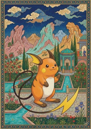 SDIMART 1996 - Lot of 2 Raichu & Gengar Medieval Persian, Nieuw