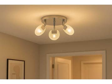 Veiling - 6x LED Plafondlamp – 3 Spots – 3 x 5W – 4000, Nieuw