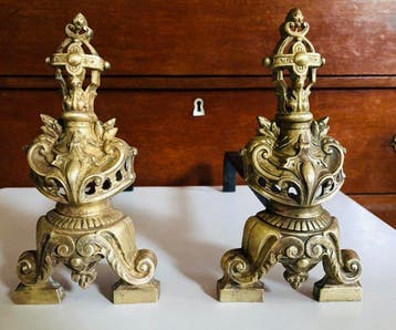 Chenet - Bronze - Louis XV Rococo, Antiek en Kunst