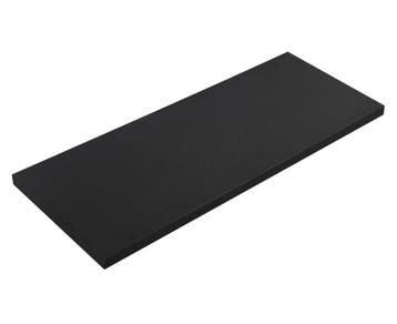 Wastafelblad Angela 120 x 48 x 3,5 cm - Zwart Houtnerf, Verzenden, Nieuw