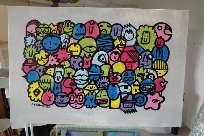 Kev Munday - All For Us, Antiquités & Art, Art | Peinture | Moderne