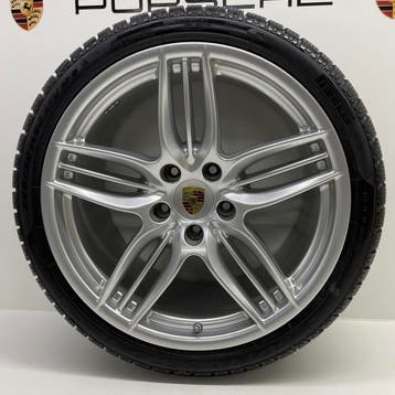 Porsche 9912/4 ORIGINELE 20inch SportDesign met winterbanden, Ophalen, Gebruikt, 295 mm, Banden en Velgen