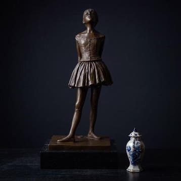 Beeld, Naar Edgar Degas, Danseres 38 cm / 2.5 kg (Zonder, Antiek en Kunst