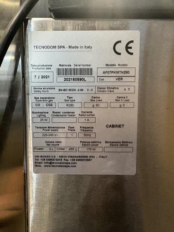 Tecnodom AF07PKMTN290 Koelkast, Ophalen of Verzenden, Nieuw in verpakking