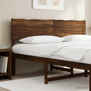 vidaXL Live Edge Hoofdbord ROSTOCK Donkerbruin 180 cm, Verzenden