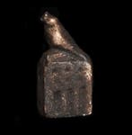 Oud-Egyptisch Zilver Amulet van Horus (valk) - 10 mm