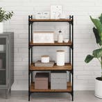 vidaXL Boekenplank Bord 4 pcs Bruin 60 x 40 x 1,5 cm Bewerkt, Huis en Inrichting, Verzenden, Nieuw