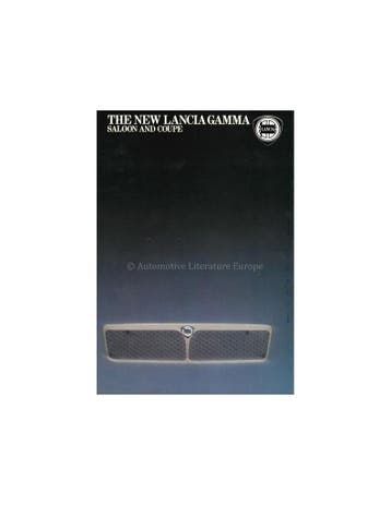 1981 LANCIA GAMMA BROCHURE ENGELS, Nieuw