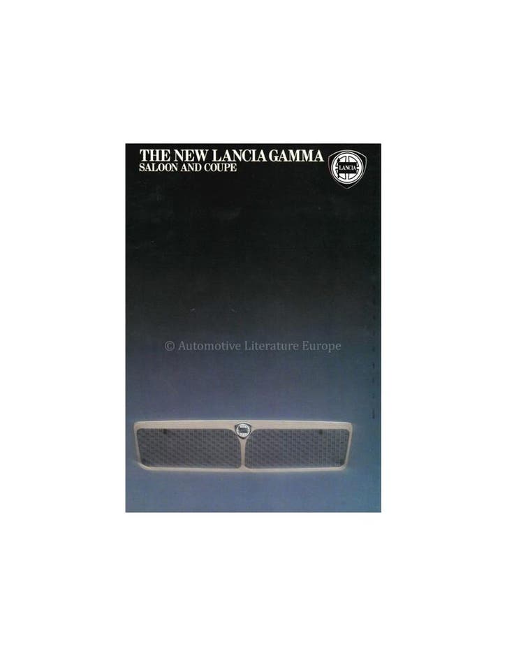 1981 LANCIA GAMMA BROCHURE ENGELS, Livres, Autos | Brochures & Magazines