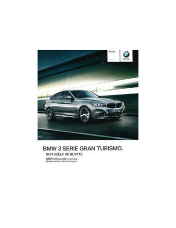 2014 BMW 3 SERIE GRAN TURISMO BROCHURE NEDERLANDS, Nieuw