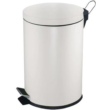 Pedaalemmer | Wit | 5L | Klapdeksel | Ø203x284(h)mm V-Part, Verzenden, Nieuw in verpakking