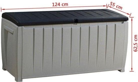 2dekans | Keter Novel Opbergbox - 340L - 124x55x62.5cm -, Jardin & Terrasse, Jardin & Terrasse Autre, Enlèvement ou Envoi
