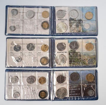 San Marino. San Marino — Lot of 6 Complete Mint Sets