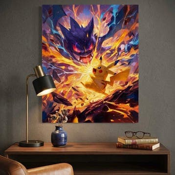 Naro - Canvas [L] - The Clash of Thunder and Shadow, Nieuw