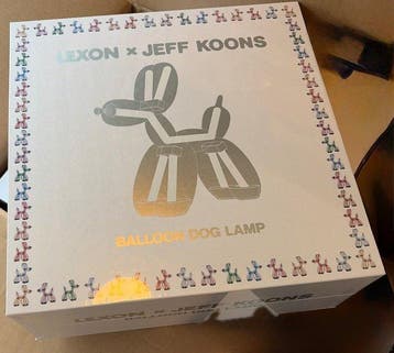 Lexon - Jeff KOONS - Lampe - Résine - The balloon dog lamp