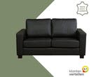 Leren bank Energy - 2 zits - Toledo Nero (zwart) - Poten, Antiek en Kunst, Ophalen of Verzenden