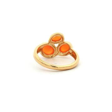 Zonder minimumprijs - Ring Zilver - 1.34ct. tw. Carneool -, Nieuw