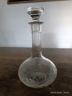 Karaf - Kristal - Edoardiaanse decanter, Antiek en Kunst