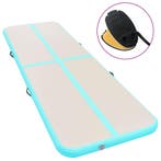 vidaXL Gymnastiekmat met pomp opblaasbaar 400x100x10 cm PVC, Sport en Fitness, Yoga en Pilates, Verzenden, Nieuw