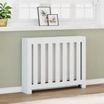 vidaXL Radiatorombouw 104x20x82 cm bewerkt hout wit, Verzenden