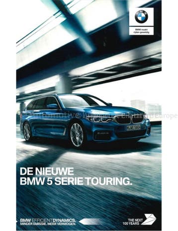 2017 BMW 5 SERIE TOURING BROCHURE NEDERLANDS, Nieuw