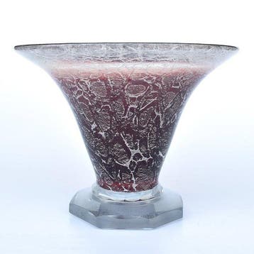 WMF - Karl Wiedmann - Vase - Verre - Ikora, Antiquités & Art