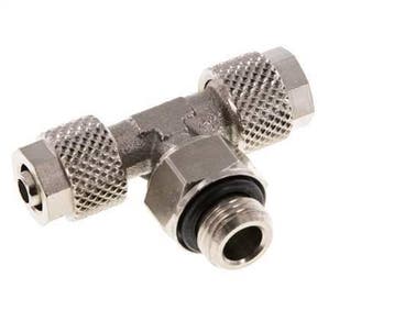 6x4 & G1/8'' Vernikkeld Messing T-Opsteekkoppeling, Verzenden