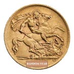 Royaume-Uni. British Gold Half Sovereign King George V Coin