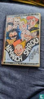 Baard en Kale - Almanach Spirou 1944 - 1943, Boeken, Eén stripboek, Verzenden, Gelezen, Dineur, Fernand, Gillain, Joseph, Harman, Fred.