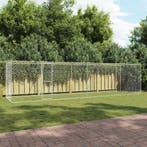 vidaXL Hondenbench Zilver 800 x 200 x 200 cm Gegevens staal, Verzenden