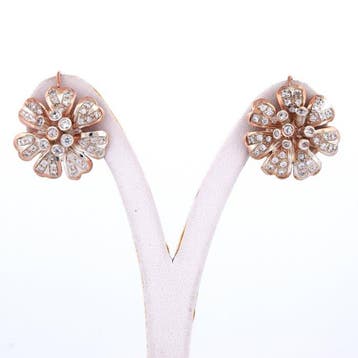 Sans prix de réserve - Boucles doreilles - 9 carats Or rose, Handtassen en Accessoires, Oorbellen, Nieuw
